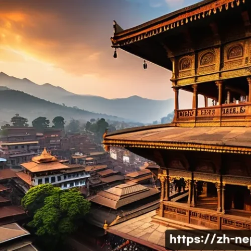 네팔의 유네스코 세계유산 - A breathtaking scene of Kathmandu Valley&rsquo;s ancient architecture at sunset, featuring the intricately...